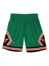 Mitchell & Ness X Nba Chicago Bulls 1995 Reload Swingman Shorts In Green