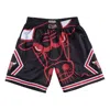 Mitchell & Ness X Nba Chicago Bulls 1997-98 Big Face Shorts 'black'