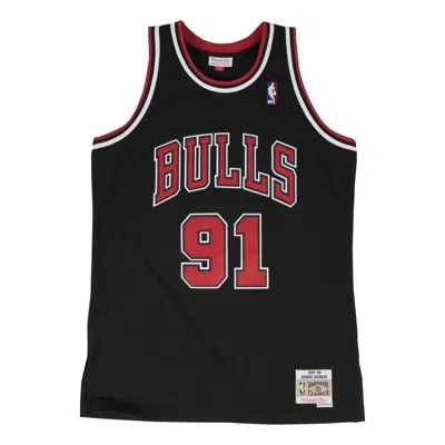 Mitchell & Ness X Nba Chicago Bulls 1997-98 Swingman Jersey 'dennis Rodman 91' In Black