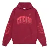 Mitchell & Ness X Nba Chicago Bulls Hoodie 'red' In Burgundy