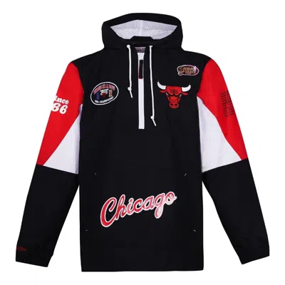 Mitchell & Ness X Nba Chicago Bulls Origins Pullover Hoodie 'black' In Multi