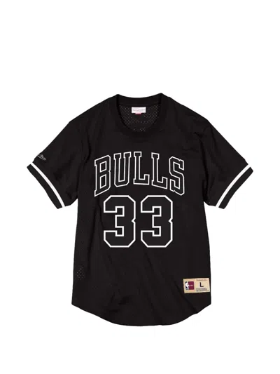 Mitchell & Ness X Nba Chicago Bulls Scottie Pippen Mesh T-shirt In Black