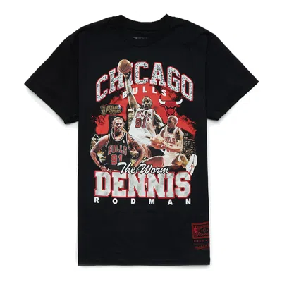 Mitchell & Ness X Nba Chicago Bulls T-shirt 'dennis Rodman' In Black
