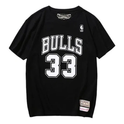 Mitchell & Ness X Nba Chicago Bulls T-shirt 'scottie Pippen 33' In Black