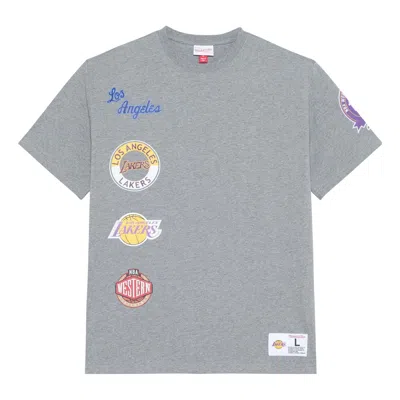 Mitchell & Ness X Nba City Collection T-shirt 'los Angeles Lakers' In Gray