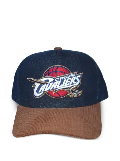Mitchell & Ness X Nba Cleveland Cavaliers Hardwood Cap In Brown