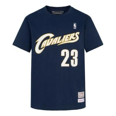 Mitchell & Ness X Nba Cleveland Cavaliers T-shirt 'lebron James 23' In Blue