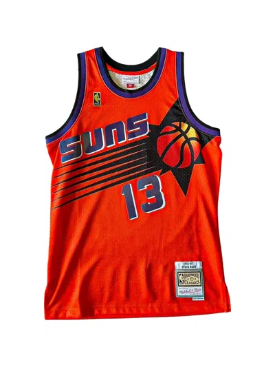 Mitchell & Ness X Nba Crew-neck Vest In Orange