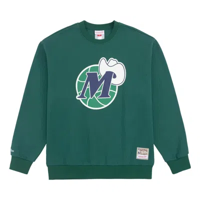 Mitchell & Ness X Nba Dallas Mavericks There And Back Pullover Sweatshirt 'green'