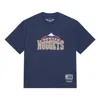 Mitchell & Ness X Nba Denver Nuggets Throwback Logo T-shirt 'navy' In Blue
