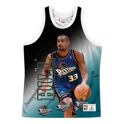 Mitchell & Ness X Nba Detroit Pistons Behind The Back Jersey 'grant Hill 33' In Multi