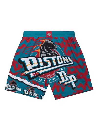 Mitchell & Ness X Nba Detroit Pistons Jumbotron 2.0 Sublimated Shorts