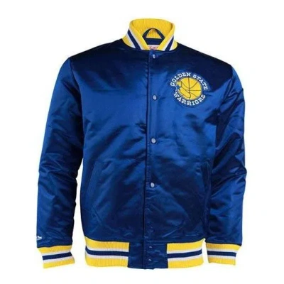 Mitchell & Ness X Nba Golden State Warrior Jacket 'blue'