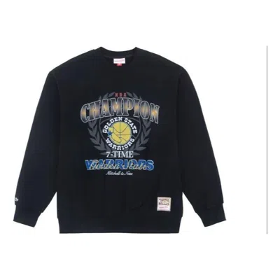 Mitchell & Ness X Nba Golden State Warriors 7 Times Champion Sweatshirt 'black'