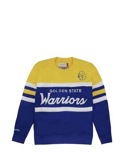 Mitchell & Ness X Nba Golden State Warriors Head Coach Sweatshirt In Blue