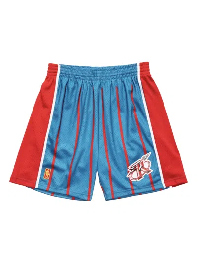 Mitchell & Ness X Nba Houston Rockets 1996 Reload Shorts In Blue