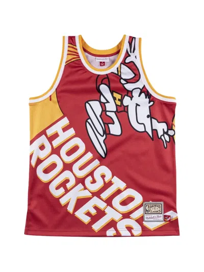 Mitchell & Ness X Nba Houston Rockets Big Face Jersey In Multi