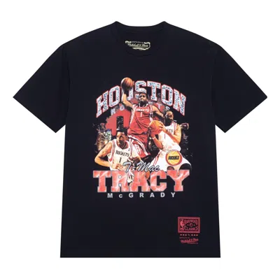 Mitchell & Ness X Nba Houston Rockets Bling Concert Player T-shirt 'tracy Mcgrady' In Black