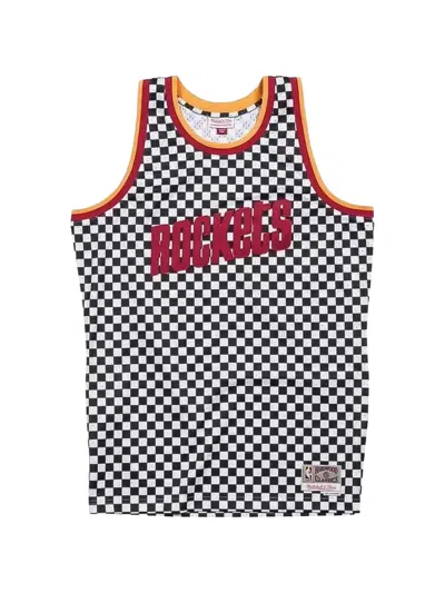 Mitchell & Ness X Nba Houston Rockets Checked Jersey In Multi