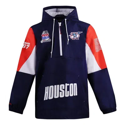 Mitchell & Ness X Nba Houston Rockets Origins Pullover Hoodie 'black' In Multi