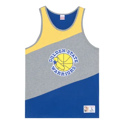 Mitchell & Ness X Nba Hwc Colorblocked Cotton Tank 'golden State Warriors' In Multi