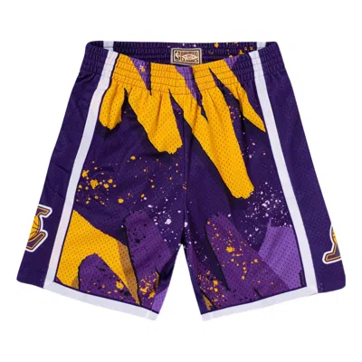 Mitchell & Ness X Nba Hyper Hoops Swingman Shorts 'los Angeles Lakers 2009-10' In Yellow