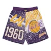 Mitchell & Ness Youth Boys Mitchell Ness Purple Los Angeles Lakers Hardwood Classics Jumbotron Shorts In Purple