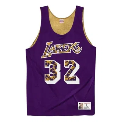 Mitchell & Ness X Nba Lakers 1992 Reversible Mesh Jersey 'magic Johnson 32' In Purple