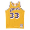 Mitchell & Ness Men's Basketball Tank Top Nba Swingman Jersey Hardwood Classics No 33 Kareem Abdul Jabbar 1984-85 Lo In Yellow