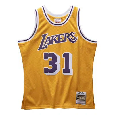 Mitchell & Ness X Nba Los Angeles Lakers 1984-85 Swingman Jerseys 'kurt Rambis 31' In Yellow