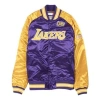 Mitchell & Ness X Nba Los Angeles Lakers 2000 Final Jaket 'purple Yellow' In Multi