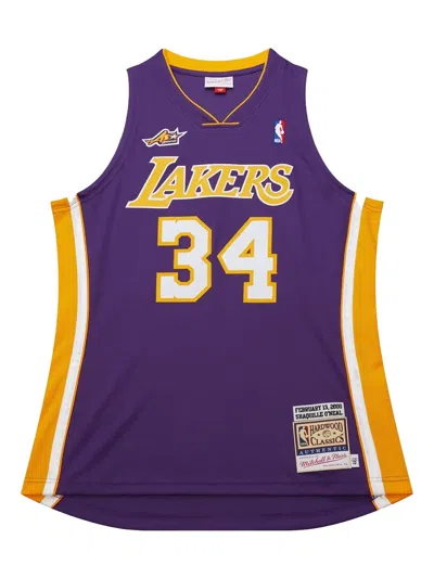 Mitchell & Ness X Nba Los Angeles Lakers 2000 Shaquille O'neal Jersey In Purple