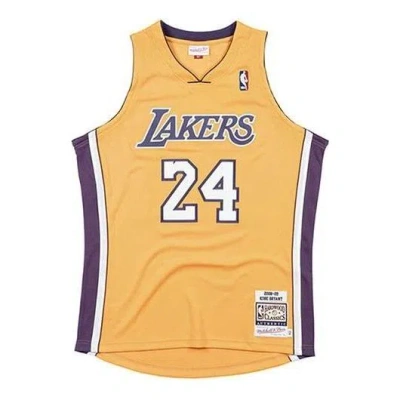 Mitchell & Ness X Nba Los Angeles Lakers 2008-09 Road Finals Jersey 'kobe Bryant 24' In Yellow