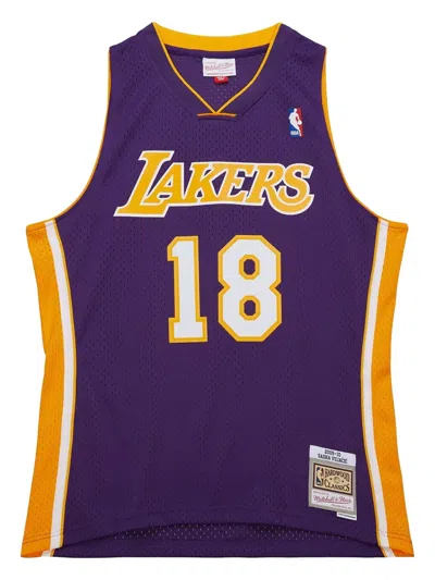 Mitchell & Ness X Nba Los Angeles Lakers 2009-10 Sasha Vujacic Trikot In Purple