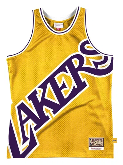 Mitchell & Ness X Nba Los Angeles Lakers Big Face 2.0 Tank Top In Yellow