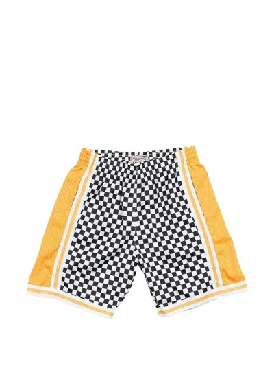 Mitchell & Ness X Nba Los Angeles Lakers Checked Shorts In Multi
