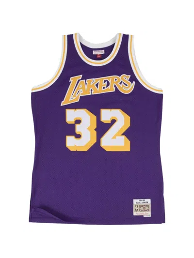 Mitchell & Ness X Nba Los Angeles Lakers Magic Johnson Swingman Jersey In Purple