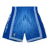 Mitchell & Ness X Nba Los Angeles Lakers Spray Paint Swingman Shorts 'blue'