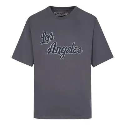 Mitchell & Ness X Nba Los Angeles Lakers T-shirt 'grey' In Black