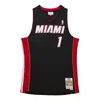 Mitchell & Ness Men's Basketball Tank Top Nba Black Jersey 2012 No 1 Chris Bosh Miahea Black In Multi