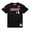 Mitchell & Ness X Nba Miami Heat Hof T-shirt 'dwayne Wade 3' In Black