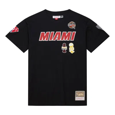 Mitchell & Ness X Nba Miami Heat Hof T-shirt 'dwayne Wade 3' In Black