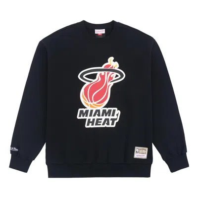 Mitchell & Ness X Nba Miami Heat Logo Sweatshirt 'black'