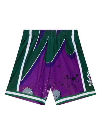 Mitchell & Ness X Nba Milwaukee Bucks 2000 Hyper Hoops Swingman Shorts In Purple