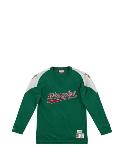Mitchell & Ness X Nba Milwaukee Bucks Long-sleeve T-shirt In Multi