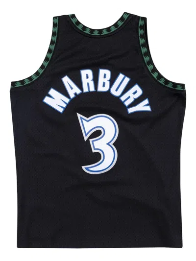 Mitchell & Ness X Nba Minnesota Timberwolves 97 Marbury Swingman Tank Top In Black