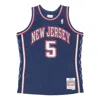 Mitchell & Ness X Nba New Jersey Nets 2006-07 Swingmanjersey 'jason Kidd 5' In Blue