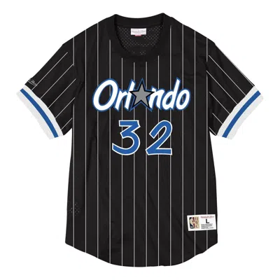 Mitchell & Ness X Nba Orlando Magic Name And Number Mesh T-shirt 'shaquille O'neal 32' In Black