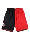 Mitchell & Ness X Nba Philadelphia 76ers 2000 Split Swingman Shorts In Red