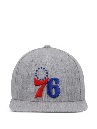 Mitchell & Ness X Nba Philadelphia 76ers Snapback Cap In Gray